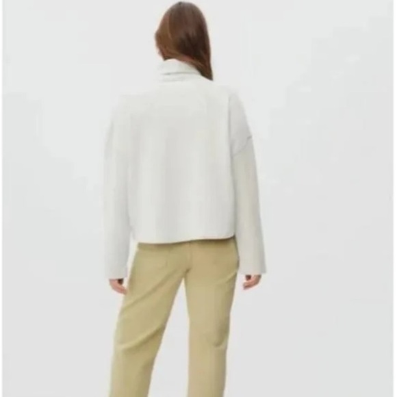 Everlane Boxy Oversized Organic Cotton The Turtleneck Sweater Sweatshirt - Picture 7 of 11
